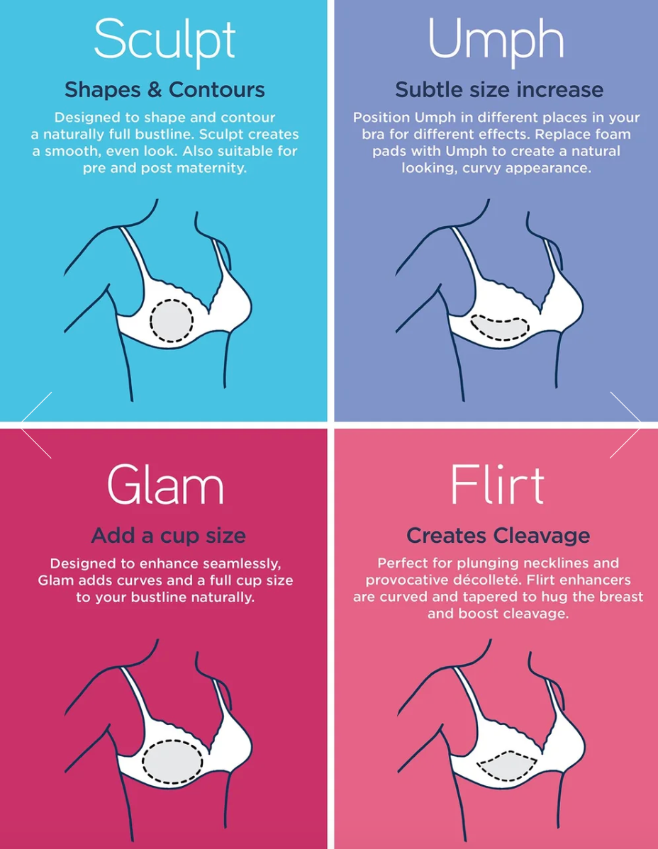Subtle Lift Breast Enhancers – Natural Lift & Cleavage Inserts