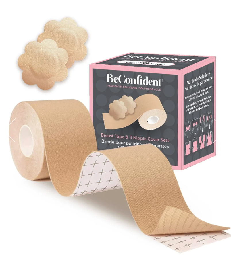 Breast Lift Tape + 3 Nipple Cover Sets – Instant Lift Bundle