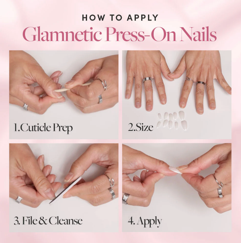 Fall Mauve Press-on Nails - Short Oval