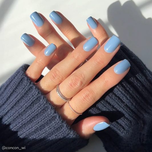 Cashmere Blue - Short Squoval