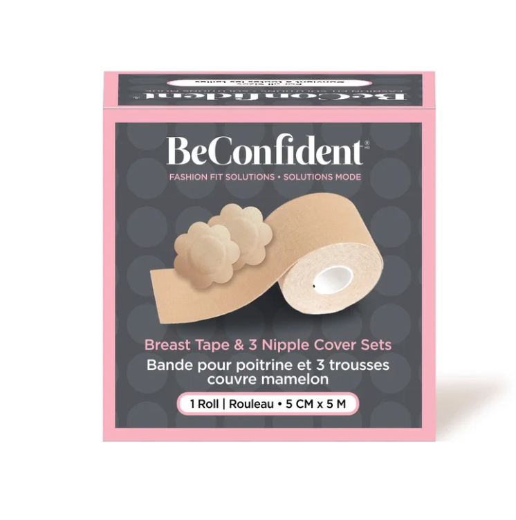 Breast Lift Tape + 3 Nipple Cover Sets – Instant Lift Bundle