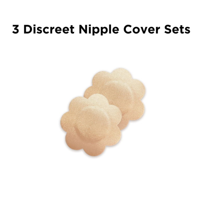 Breast Lift Tape + 3 Nipple Cover Sets – Instant Lift Bundle