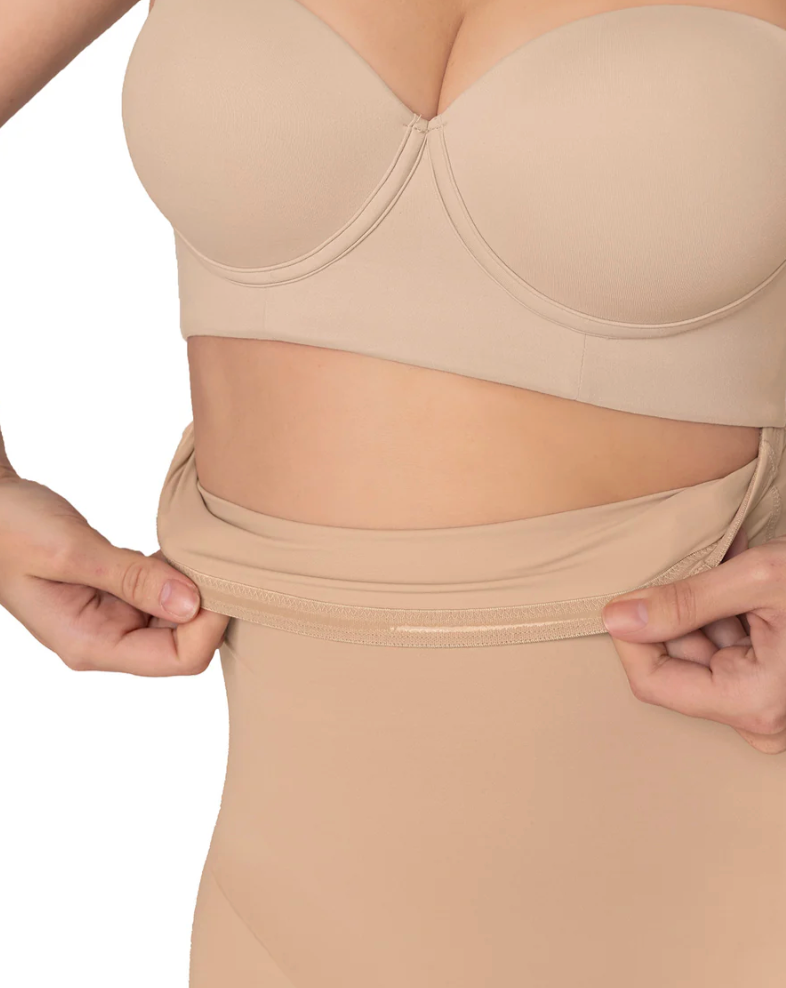 Strapless Step-In Body Shaper with Shorts Leonisa 018526 – Tummy Control & Butt Lift