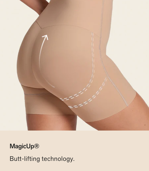 Strapless Step-In Body Shaper with Shorts Leonisa 018526 – Tummy Control & Butt Lift