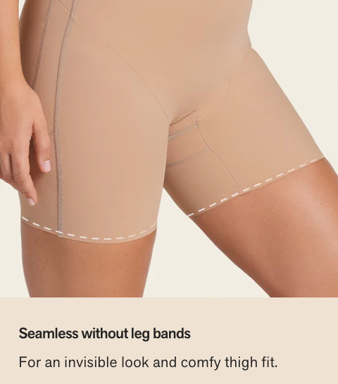 Strapless Step-In Body Shaper with Shorts Leonisa 018526 – Tummy Control & Butt Lift
