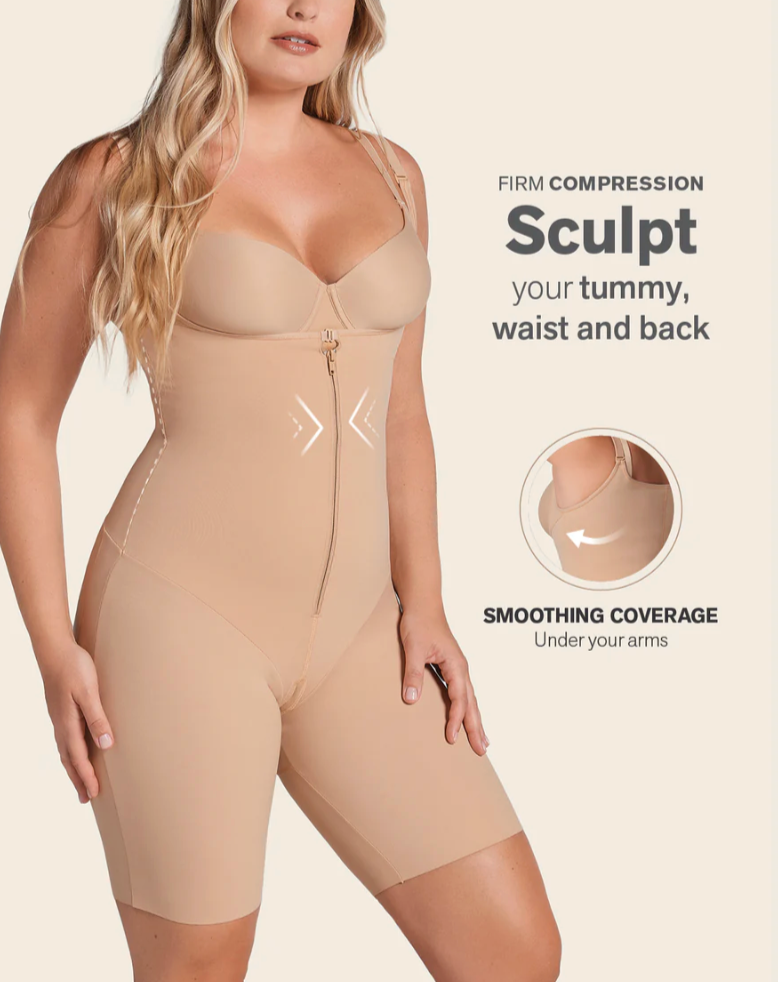 Mid-Thigh Sculpting Butt-Lifting Body Shaper Leonisa 018528