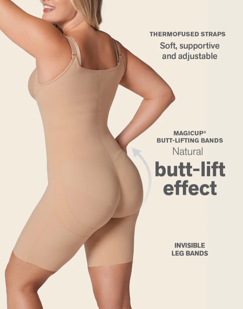 Mid-Thigh Sculpting Butt-Lifting Body Shaper Leonisa 018528