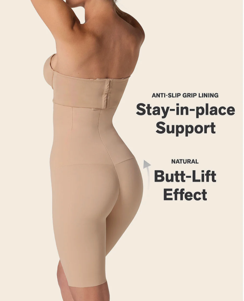 Extra High-Waisted Firm Shaper Shorts – Tummy Control & Anti-Chafe Leonisa 012940