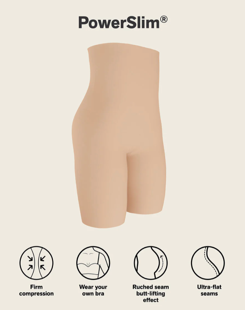 Extra High-Waisted Firm Shaper Shorts – Tummy Control & Anti-Chafe Leonisa 012940